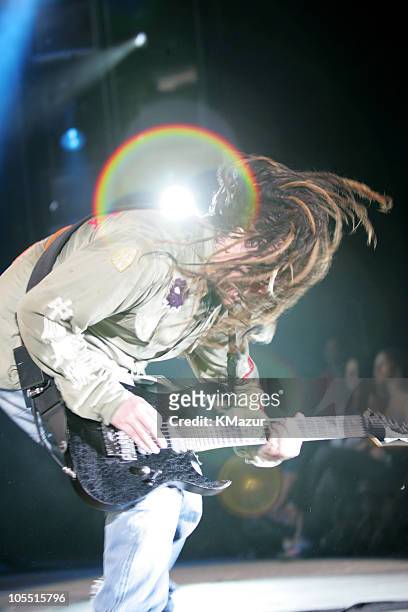 James "Munky" Shaffer of Korn during "Projekt Revolution 2004" - Korn - August 2, 2004 at Jones Beach Theater in Wantagh, New York, United States.