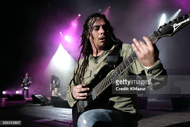 James "Munky" Shaffer of Korn during "Projekt Revolution 2004" - Korn - August 2, 2004 at Jones Beach Theater in Wantagh, New York, United States.