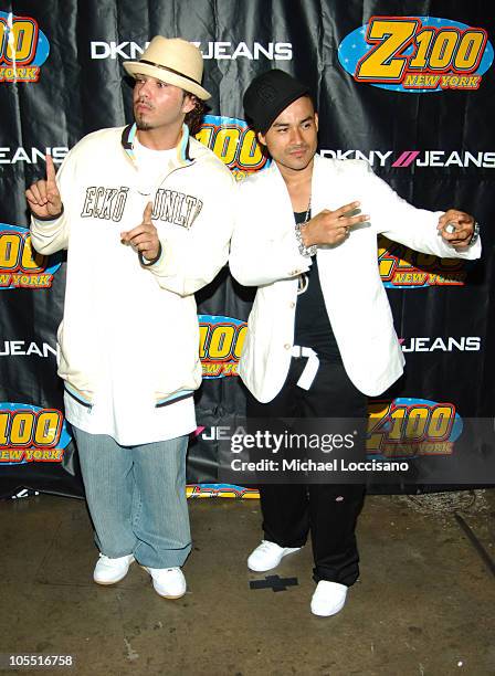 Baby Bash and Frankie J during Z100's Zootopia 2005 - Press Room at Continental Airlines Arena in Secaucus, New Jersey, United States.