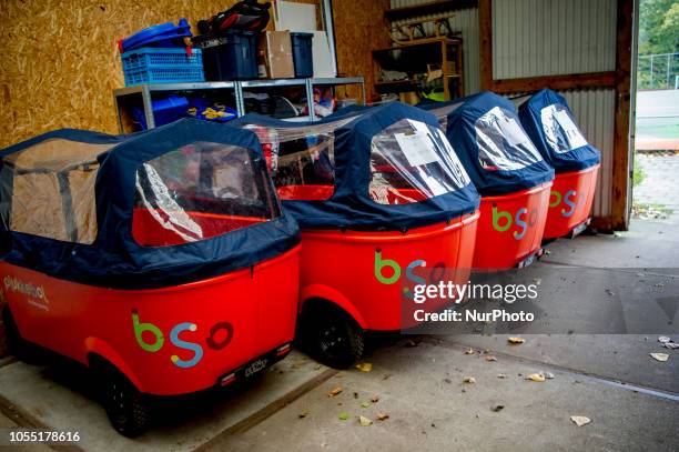 Stints are stored at after school care in Plukkebol, near Delft, Netherlands, on 29 October 2018. The manufacturer of the stint is bankrupt. The...