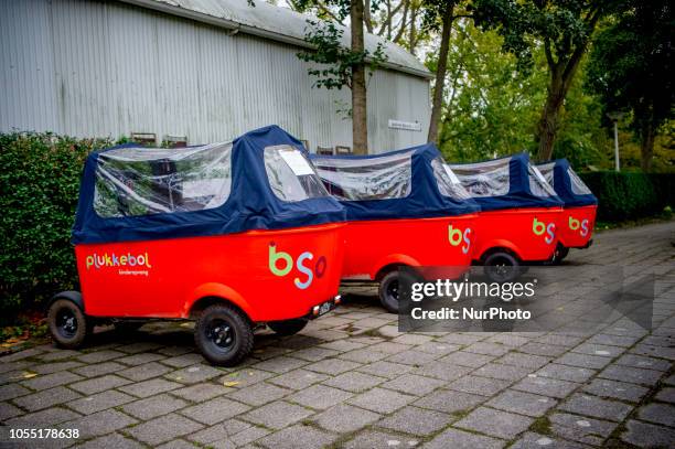 Stints are stored at after school care in Plukkebol, near Delft, Netherlands, on 29 October 2018. The manufacturer of the stint is bankrupt. The...