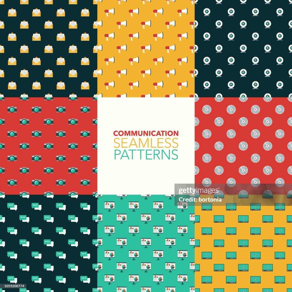 Communication Seamless Pattern Set High-Res Vector Graphic - Getty Images