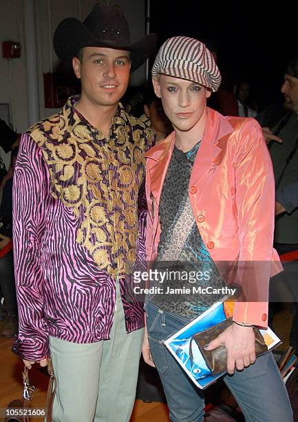 Traver Rains and Richie Rich during Olympus Fashion Week Spring 2005 - Mao Magazine Launch Party at Altman Building in New York City, New York,...