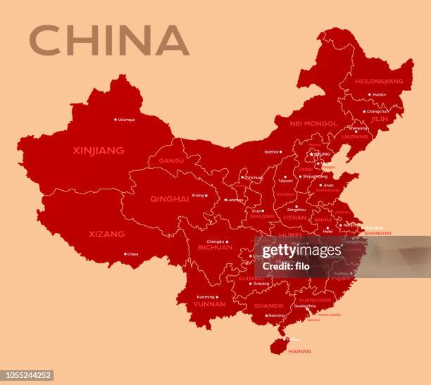 china - map of china stock illustrations