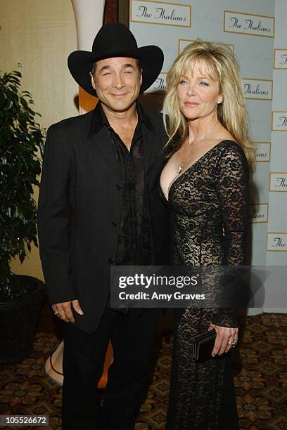 Clint Black and Lisa Hartman Black during Debbie Reynolds and Ruta Lee Host The Thalians 50th Anniversary at The Hyatt Regency Century Plaza Hotel in...