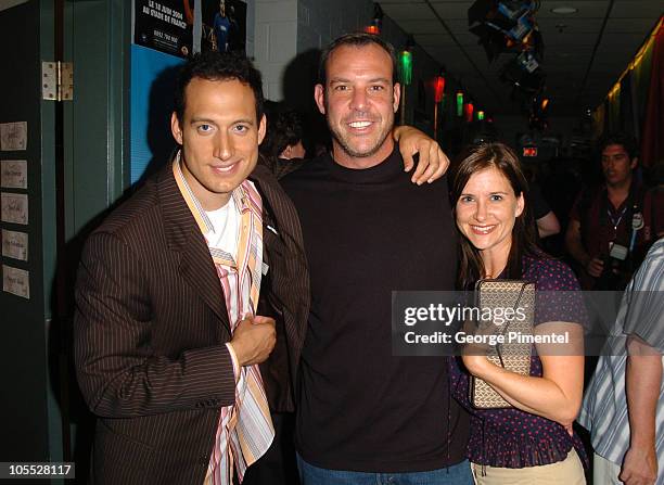 Elon Gold, John Wiser and Kelly Martin during Montreal Just For Laughs Comedy Festival - Closing Night - July 23, 2005 at Spectrum in Montreal,...