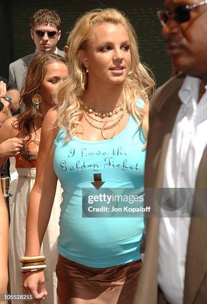 Britney Spears during "Charlie and the Chocolate Factory" Los Angeles Premiere - Arrivals at Grauman's Chinese Theater in Hollywood, California,...