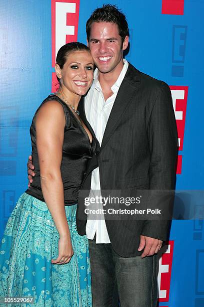Jenna Lewis and Steven Hill during E! Entertainment Television's 2005 Summer Splash Event - Arrivals at Tropicana Bar at the Roosevelt Hotel in...