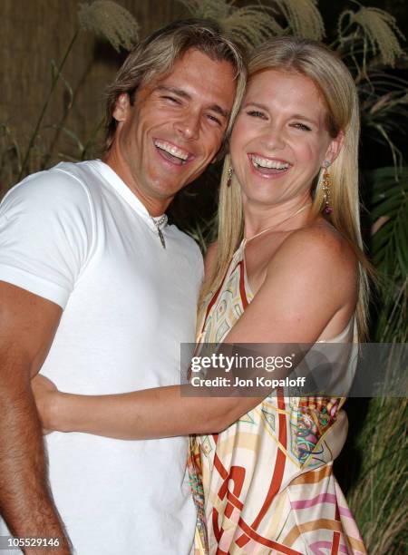Scott Reeves and wife Melissa Reeves during 2005 NBC Network All Star Celebration at Century Club in Century City, California, United States.