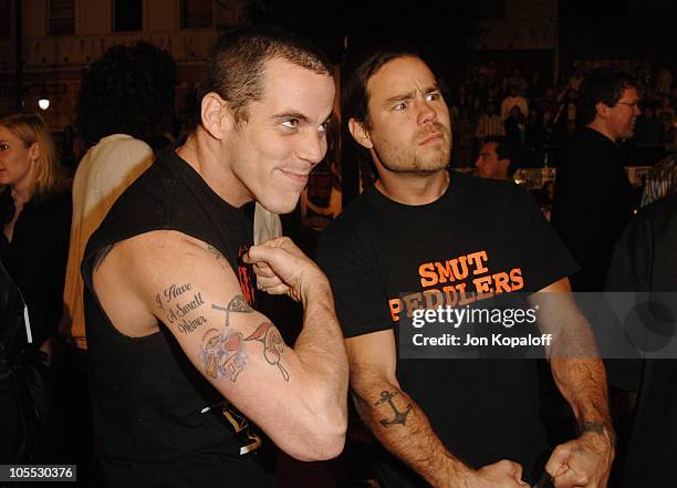 Steve-O and Chris Pontius during "Get Rich Or Die Tryin'" Los Angeles Premiere - Arrivals at Grauman's Chinese Theater in Hollywood, California,...