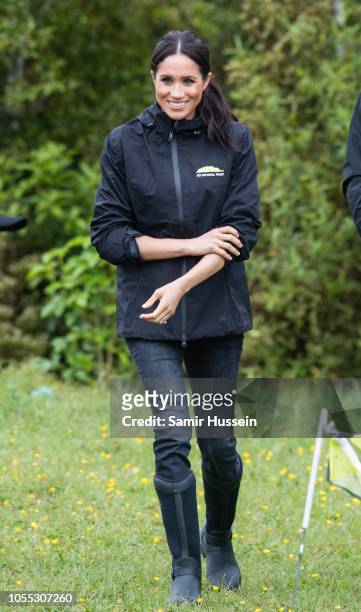 Meghan, Duchess of Sussex visits the North Shore to dedicate a 20-hectare area of native bush to The Queen's Commonwealth Canopy on October 30, 2018...