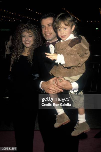 Kelly Preston, John Travolta, and Lorne Sussman during "Look Who's Talking Too" Los Angeles Premiere at The Plitt Theatre in Century City,...