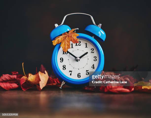 daylight savings time. clocks fall back - fall back fotografías e imágenes de stock