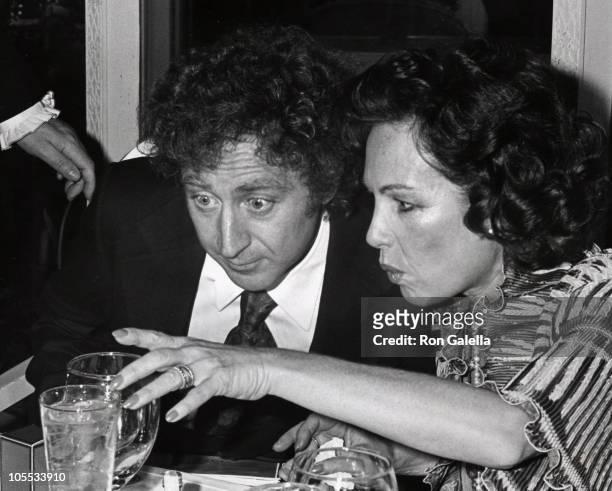 Gene Wilder and Guest during "Silver Streak" Premiere Party - December 7, 1976 at Tavern on the Green in New York City, New York, United States.