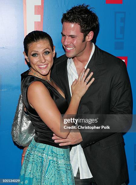 Jenna Lewis and Steven Hill during E! Entertainment Television's 2005 Summer Splash Event - Arrivals at Tropicana Bar at the Roosevelt Hotel in...