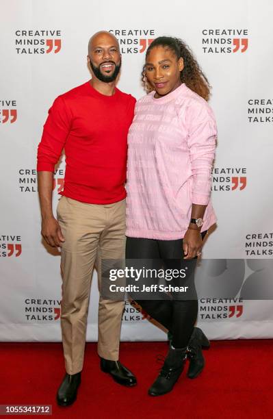 Common and Serena Williams attend Creative Minds Talks Presents a Conversation Between Athlete, Entrepreneur, And Philanthropist, Serena Williams And...