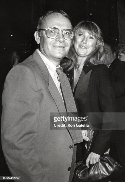 Buck Henry and Teri Garr during Filmex Opening at Avco Center Cinema in Westwood, California, United States.