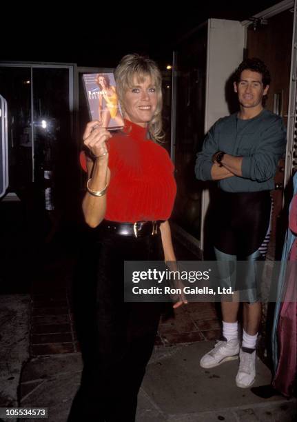 Jane Fonda during Jane Fonda Workout Video Release - October 2, 1990 at Jane Fonda's Workout Studio in Beverly Hills, California, United States.