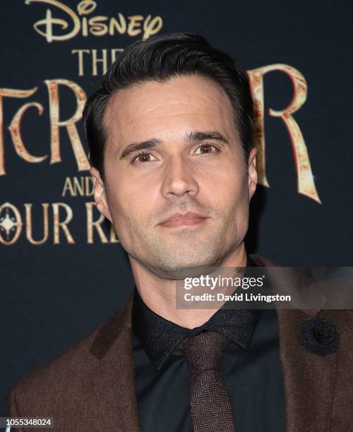 Brett Dalton attends the premiere of Disney's 'Nutcracker and the Four Realms' at the Ray Dolby Ballroom on October 29, 2018 in Hollywood, California.