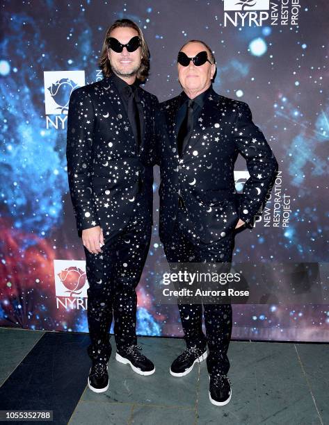 Lance LePere and fashion designer Michael Kors Attend Bette Midler's New York Restoration Project's 22nd Annual Hulaween Event at Cathedral of St....