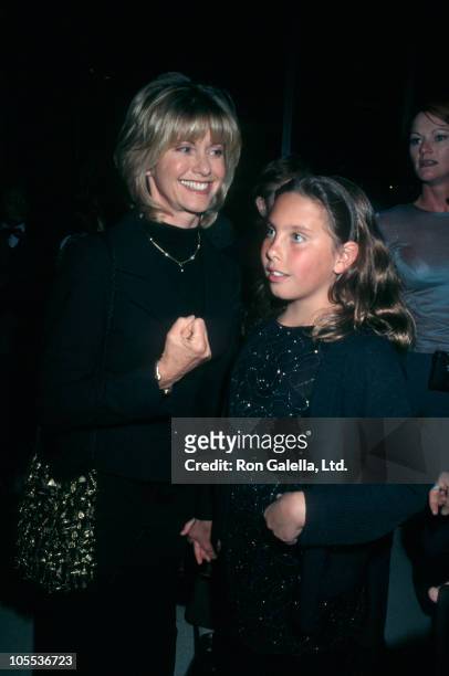 Olivia Newton John and daughter Chloe Lattanzi during 2nd Annual "Eyes on the Environment - 25 Woman Leaders in Actions" at UN Secretariat Lounge in...