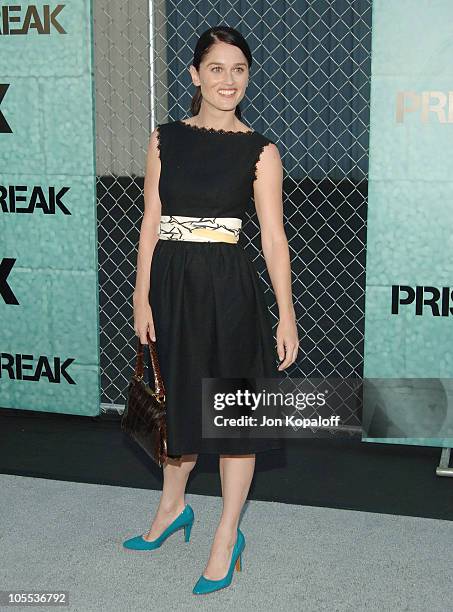 Robin Tunney during "Prison Break" Launch Party - Arrivals at Hangar 8 - Santa Monica Airport in Santa Monica, California, United States.