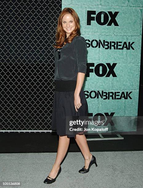 Sarah Wayne Callies during "Prison Break" Launch Party - Arrivals at Hangar 8 - Santa Monica Airport in Santa Monica, California, United States.