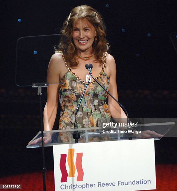 Dana Reeve during The Christopher Reeve Foundation's "A Magical Evening" - Gala at Mariott Marquis in New York, New York, United States.
