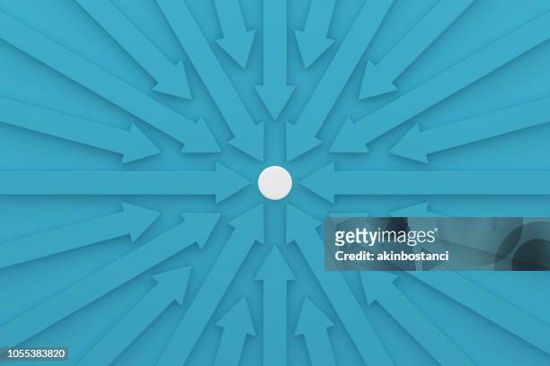 arrows going to target - determination stock pictures, royalty-free photos & images