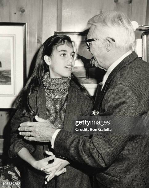 Jennifer Grant and Cary Grant during Ahmet Ertegun's Sunday Brunch at Fairfax Hotel in Washington D.C., Washington D.C., United States.