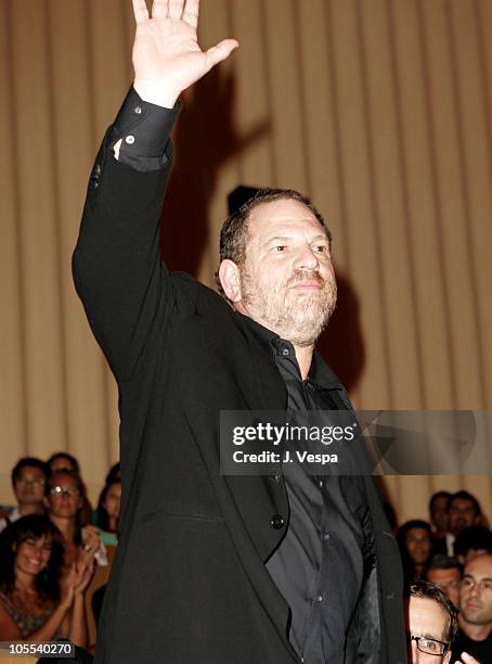 Harvey Weinstein during 2005 Venice Film Festival - "Proof" Premiere - Inside at Palazzo del Cinema in Venice Lido, Italy.