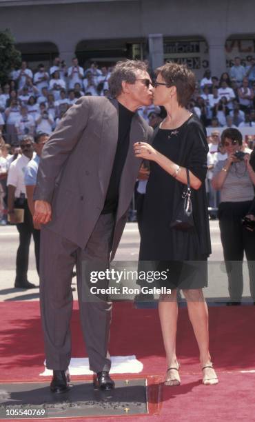 Warren Beatty and Annette Bening during Hand and Footprint Ceremony Honoring Warren Beatty at Mann's Chinese Theater in Hollywood, California, United...