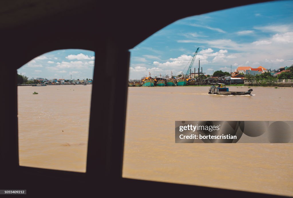 Vista panorámica del mar contra el cielo