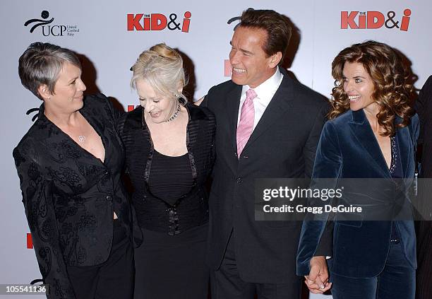 Jamie Lee Curtis, Penelope Spheeris, Arnold Schwarzenegger and Maria Shriver