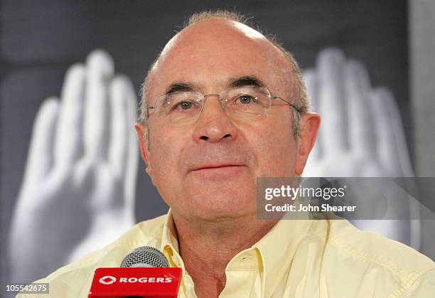 Bob Hoskins during 2005 Toronto Film Festival "Mrs. Henderson Presents" Press Conference at Sutton Place Hotel in Toronto, Canada.