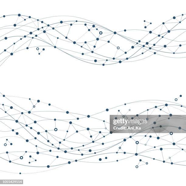 abstrakte netzwerk - vernetzung stock-grafiken, -clipart, -cartoons und -symbole