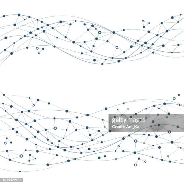 abstract network - science vector stock illustrations