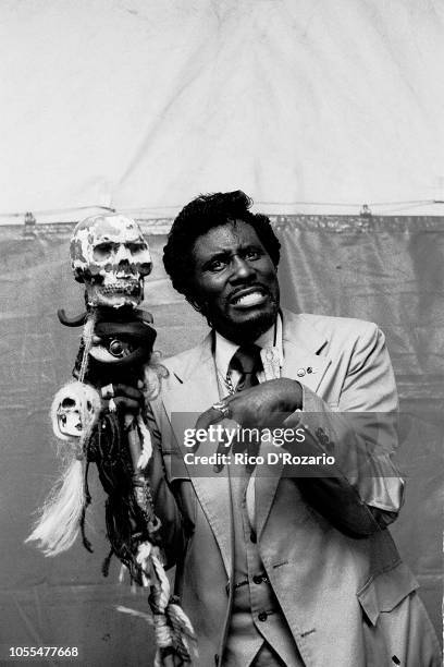 Screamin Jay Hawkins, portrait, The Hague, Netherlands, 1977.