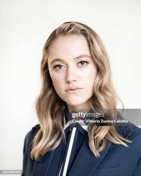 Actress Maika Monroe poses for a portrait session during the 13th Rome Film Fest at Auditorium Parco Della Musica on October 26, 2018 in Rome, Italy.