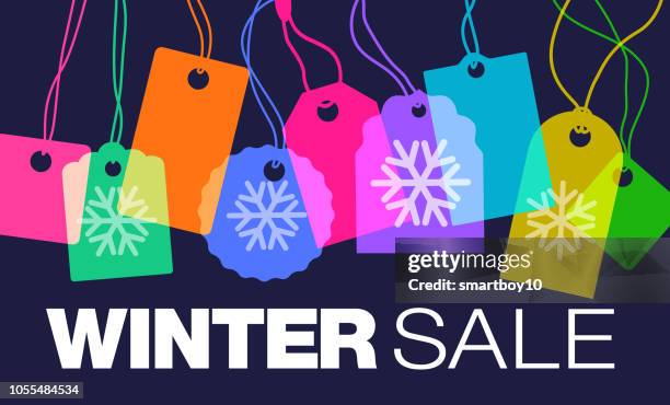 winter sales - winter sale stock illustrations