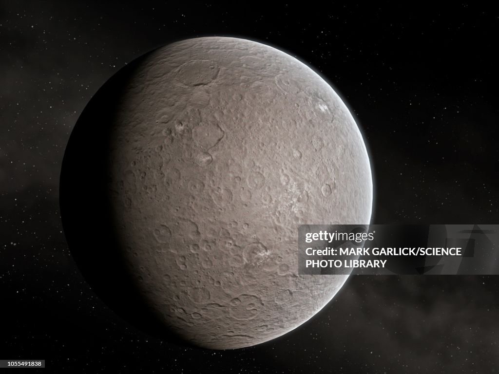 Dwarf planet Ceres, illustration
