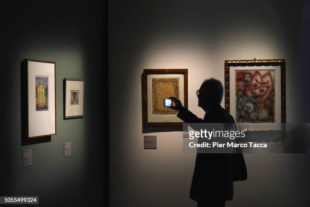Atmosphere during the "Paul Klee. Alle Origini Dell'Arte" exhibition preview at MUDEC on October 30, 2018 in Milan, Italy.