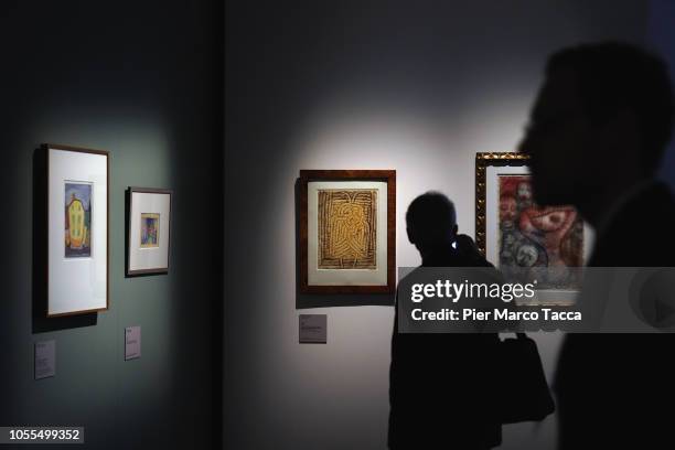 Atmosphere during the "Paul Klee. Alle Origini Dell'Arte" exhibition preview at MUDEC on October 30, 2018 in Milan, Italy.