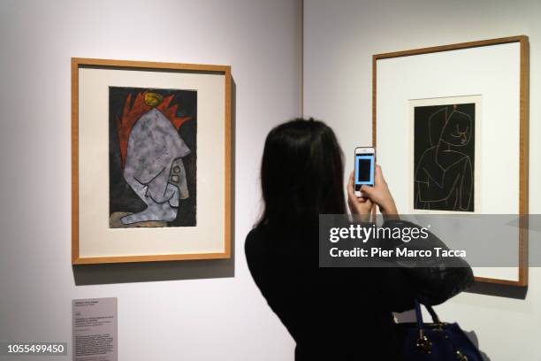 Atmosphere during the "Paul Klee. Alle Origini Dell'Arte" exhibition preview at MUDEC on October 30, 2018 in Milan, Italy.