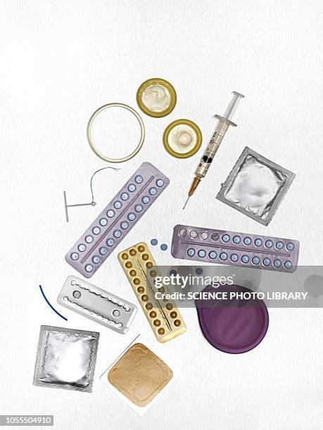 contraception techniques - contraceptive patch fotografías e imágenes de stock