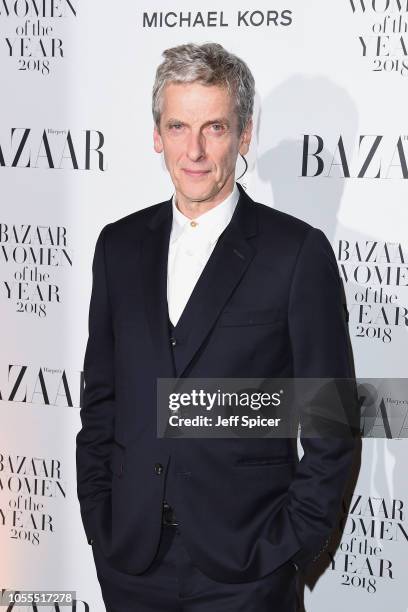Peter Capaldi attends the Harper's Bazaar Women of the Year Awards at The Ballroom of Claridges on October 30, 2018 in London, Englan