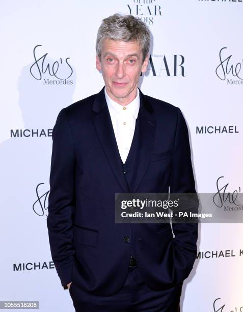 Peter Capaldi attending the Harper's Bazaar Women of the Year Awards 2018 held at Claridges, London.