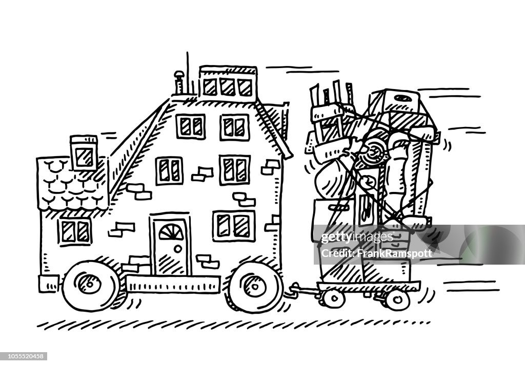 Moving House Concept Drawing