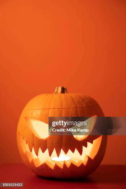 Halloween pumpkin, London, United Kingdom. Halloween, also known as All Hallows' Eve, or All Saints' Eve, is a celebration observed in a number of...