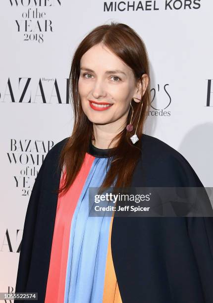 Roksanda Ilincic attends the Harper's Bazaar Women of the Year Awards at The Ballroom of Claridges on October 30, 2018 in London, Englan